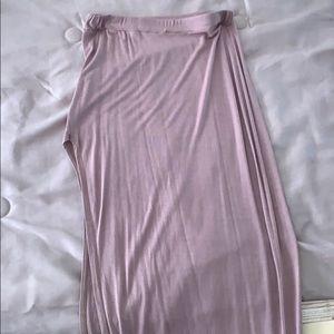 Camel side slit maxi